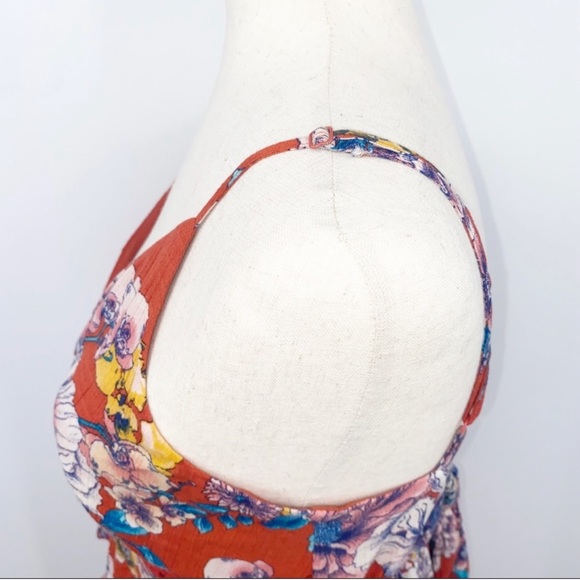 Band of Gypsies Boho Desert Rose Floral Mini Dress, Size medium - Picture 10 of 11